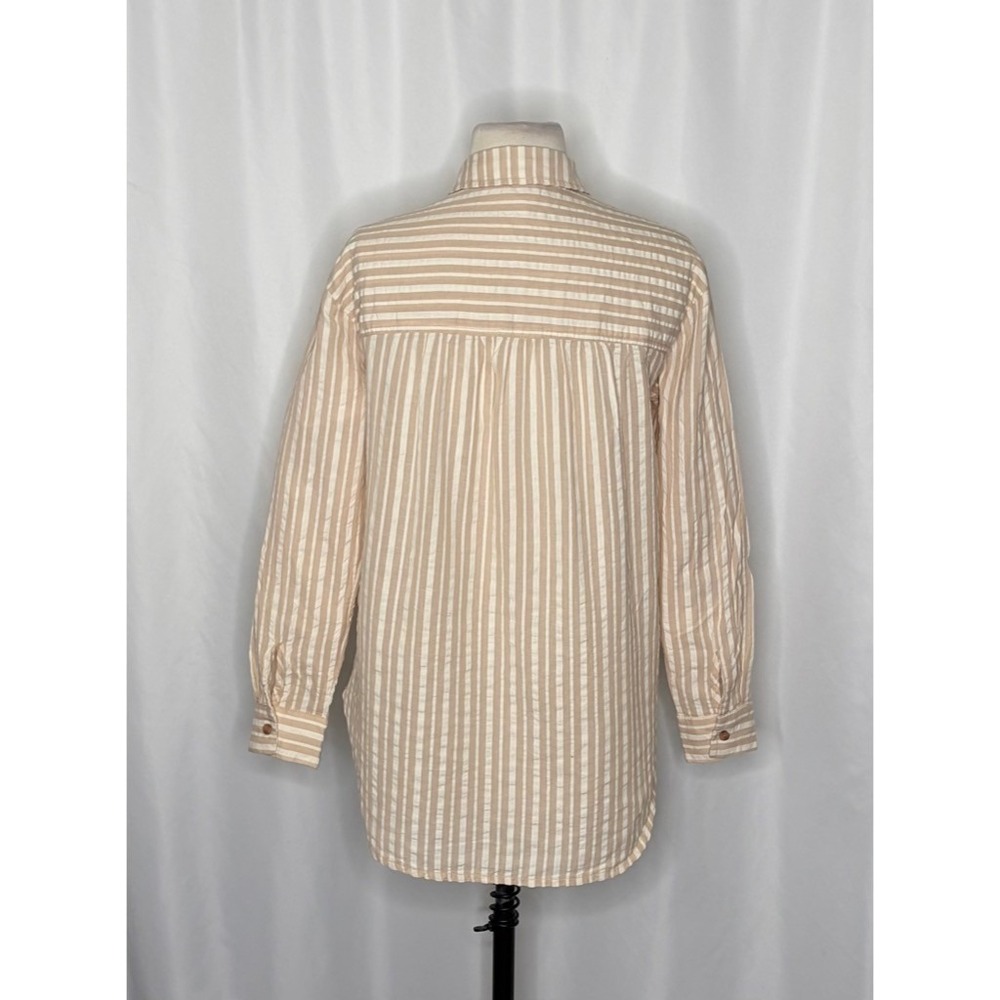 Anthropologie PILCRO The Hadley Relaxed Buttondown Shirt Top Striped Edition XXS - Picture 10 of 14